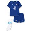 Chelsea F.C. Stagione 2022/23 Prima Divisa Ufficiale, Game-Kit Unisex - Bambini, Rush Blue/Chlorine Blue/White, XS