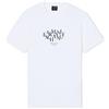 Armani Exchange 3D Printed Front Logo Plain T-Shirt, Navy Scuro, XL Uomo