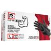 RMove 1Conf. da 100pz Tg.L 8.5gr da Lavoro - Guanti Nitrile Nero Senza Polvere Full Grip