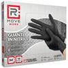 RMove Guanti Nitrile Nero Lavoro SP FG 8.0g 1Cnf/50pz Tg M