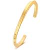 Vnox Viking Gioielli-Mobius Bracciale Rigido per Uomo Donna Acciaio Inossidabile Rune vichinghe di Nordico Bracciale amuleto per Uomo,Regalo Gioielli Fan Vichinghi,Oro,Diametro 64mm