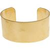 The Beadsmith Bracciale rigido in ottone grezzo, regolabile, aperto, per uomo e donna, stile bombato, larghezza 1,9 cm, design minimalista, può essere personalizzato fai da te