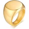 Vnox Stemma Personalizzato per la Famiglia/Logo/Emblema Nazionale/Anello con Sigillo Anello in Acciaio Inossidabile per Uomo