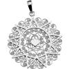 Giuseppe Di Rienzo Gioielli Di Rienzo Giuseppe Gioielli Ciondolo Presentosa dʼAbruzzo con Un Cuore | Argento 925‰ Rodiato CI PT03A