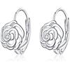 IMINI Orecchini a cerchio alla moda in argento Sterling con zirconia cubica, piccoli orecchini a cerchio per donne e ragazze, minimalisti, per cartilagine dormiente, piccoli orecchini a monachella a