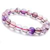 Generic Bracciale con perline rotonde in di pietra naturale Super Seven con 7 melodie, 10 mm AAAA