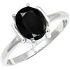 SILVERTROVE Onice nero pietra preziosa per Anello placcato argento Uomo e donna in gioiello fatto a mano CRG1255AE_63 (20.1)