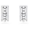 Swarovski Orecchini a cerchio da donna, colore: bianco, placcato rodio 5646726