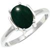 SILVERTROVE pietra preziosa Giada verde per Anello placcato argento Uomo e donna in regalo di gioielli CRG1255CD_62 (19.7)