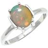 SILVERTROVE pietra preziosa Opale per Anello placcato argento Uomo e donna in regalo di gioielli CRG1255BE_62 (19.7)