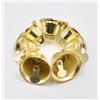 Qiantull 100 mini campanelle da 10 mm, per fai da te, oro, piccole campane in metallo, mini campanelle decorative per albero di Natale, fai da te, ghirlanda, decorazione per gioielli
