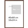Pix FRAMES Cornice Foto - 40x60 cm - Portafoto da Parete Legno - Elegante Cornici da Parete - Porta Foto da Muro - Classico Quadretti - Moderno Portafoto - Marrone