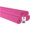 Cartotecnica Rossi C R Cartotecnica Rossi 5 Rotoli di Carta Crespata da 180g Tinta Unita Colore Fuxia Carico N.570