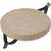 Generico Cuscini Sedie Rotondi Memory Foam, Cuscino Sgabello Bar Antiscivolo con Lacci e Fodera Lavabile, Coprisedia Tondo per Cucina Sala da Pranzo Bistrot, Misure 30-50cm(Beige,40x40x5cm)