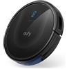 eufy BoostIQ RoboVac 11S MAX, robot aspirapolvere, super sottile, potente aspirazione, silenzioso, auto-caricante, pulisce pavimenti duri su tappeti a pelo medio, nero (rinnovato)