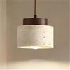 kaixunl 7W Lampadario Pietra Gialla Travertino Naturale Lampadari Giapponese Wabi Sabi Lampadario Decorativo Altezza Regolabile Lampada Moderno per Camera da Letto Sala da Pranzo Soggiorno Ingresso 12*10cm