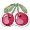 Dermalyx Kirsch - Tappetino da bagno antiscivolo, morbido, a forma di frutta, shaggy, lavabile, per doccia, bagno, decorazione da bagno, 50 x 60 cm