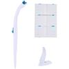 MYMM Scopino usa e getta, kit base per sistema di pulizia WC, prodotto per la pulizia dello scrub da bagno in stick di decontaminazione, 1 pezzo + 1 supporto + 12 ricariche (Bracket)
