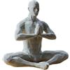Generic Statua di meditazione yoga, statuetta di uomo di meditazione, scultura astratta realizzata a mano, decorazione da tavolo da collezione per casa, studio, studio, soggiorno