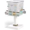 Dalber - Lampada da tavolo E-14, Il treno notturno, Multicolore, 14 x 18.5 x 29