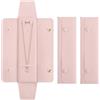 GORGECRAFT 3 pz Custodia da Viaggio per Collana Anti-Groviglio Organizer per Gioielli Custodia da Viaggio per Collana per Matrimonio Natale San Valentino Regali per Damigelle d'Onore Rosa 22 x 6.1cm