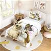 ENEN Copripiumino Singolo 3D Coniglio per Bambina e Ragazzo, Set Letto per Bambini e Ragazzi (155x220cm, Farfalla)