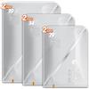 Vacbird 6 Pezzi Sacchetti Sottovuoto Vestiti, 2 * 47x64cm, 2 * 54x74cm, 2 * 61x84cm, Buste Sottovuoto Vestiti Salvaspazio, Sacchi Sottovuoto Resistenti, Ideali per Viaggi e Organizzare Casa