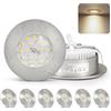 Dehobo Faretti da Incasso a LED 230V Ultra Flat 6W IP44 Faretti da Incasso a LED per Bagno Faretti da Soffitto Luci da Soffitto, Bianco Neutro 4000K, Faretti da Soffitto in Nichel Opaco Set da 6 Pezzi