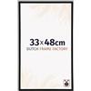 Dutch Frame Factory - Cornice 33x48 cm - Nero Lucente - Cornice per foto in Plastica con vetro plastico Antiriflesso - Cornice portafoto 33x48 cm - Angers