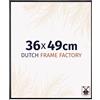 Dutch Frame Factory - Cornice 36x49 cm - Nero Lucente - Cornice per foto in Plastica con vetro plastico Antiriflesso - Cornice portafoto 36x49 cm - Easy