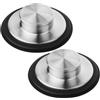 DONGKER Tappo Lavello Cucina,2 Pezzi Tappi Lavandino Cucina in Acciaio Inossidabile per Dimensioni Standard Scarico da Cucina di 8 cm