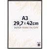 Dutch Frame Factory - Cornice 29,7x42 cm - Nero Opaco - Cornice per foto in Plastica con vetro plastico Antiriflesso - Cornice portafoto 29,7x42 cm - Angers