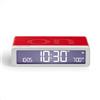 Lexon Flip Classic x Pantone - Sveglia Digitale ON/OFF - Sveglia da Viaggio Ricaricabile - Allarme Silenzioso - Orologio LED da Tavolo - Accessorio di Design per Camera, Ufficio - Rosso Glossy