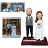customthing Bobbleheads - Bobbleheads personalizzati fatti a mano, personalizzazione su tutto il corpo, robusta base in legno, adatto come regalo di laurea o matrimonio