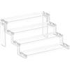 Lifewit Espositore Profum, Trasparente Espositori Acrilico, Alzate per Espositori per Cupcake, Buffet, Dessert, Smalti per Unghie, Spezie, Cosmetici, 4 Livelli, 1 Confezione, 30 cm