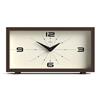 Jones Clocks® Odeon Orologio da scrivania | Progetto rettangolare moderno | Brown | Stile retrò per scaffale, tavolo, camino o comodino