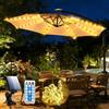PORFOYO Illuminazione per ombrellone, illuminazione solare con telecomando, 104 LED, 8 modalità, luci a LED per ombrellone, impermeabile, per tende da campeggio, per interni ed esterni