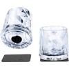 silwy® HIGH-TECH bicchieri magnetici in plastica con cuscinetti in gel nano in metallo - bicchieri da campeggio antiscivolo, accessori per barche e yacht (tumbler // 0,25 l // set di 2)