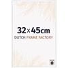 Dutch Frame Factory - Cornice 32x45 cm - Bianco Lucente - Cornice per foto in Plastica con vetro plastico Antiriflesso - Cornice portafoto 32x45 cm - Angers