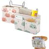 Sunbbingsp Tasche Portaoggetti Letto, 2 Pcs Borsa Portaoggetti da Appendere, Organizer da Comodino, Tasche da Letto Appendibile per iPad, Tavoletta, Riviste, Telecomando, Cellulare, Occhiali
