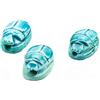 Horus Artesanía de Egipto Set di 3 scarabei egiziani Dio Jeper Kheper Amuleto per la buona fortuna, misure approssimative: lunghezza 3,5 cm larghezza 2,5 cm altezza 1,5 cm