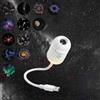 Generico Proiettore Di Luce Notturna Usb Galaxyy Star,Proiettore 2 In 1 Pellicole Di Proiezione,Luminosità Notturna Regolabile,Rotazione A 360°,Ideale Per Auto,Planetario,Camera Da Letto,Soggiorno (12 slides)