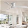 IBalody Ventilatore da soffitto a incasso senza luce Moderni ventilatori da soffitto a basso profilo con telecomando 6 velocità Ventilatore da soffitto senza luce per camera da letto Ristorante Patio