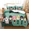 Ste-X Copripiumino Per Adolescenti Adulti SPY×FAMILY Set Biancheria Da Letto Con 2 Federe Set Copripiumino Con Chiusura A Cerniera (150x200cm,Anya 02)
