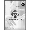 Risgatto Cornice Foto A3 (30x42 cm) in Alluminio con Vetro Acrilico HD, Cornice Portafoto Moderna in Metallo Sottile per Poster, Documenti e Decorazioni da Parete - Nera