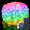 Electight Catena luminosa da 10 m con cambio colore, [99+ modalità] 100 LED impermeabile RGB Smart IC tubo di luce USB plug in, con timer, musica sincronica, telecomando/controllo app, per Natale, matrimonio,