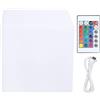 GENERIC Luce LED RGBW Cubi, 16 colori che cambiano lampada da scrivania con telecomando, luce notturna USB per decorazione bar, KTV, IP60, antipioggia, lampada cubo per uso interno ed esterno, design