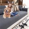 Generico Telo Divano Impermeabile Copridivano Antiscivolo Tappeto Per Cani Copridivano Antigraffio Gatto Modulare Copri Poltrona/Copri Seduta Divano 2, 3, 4 5 Posti(Dark grey,70x90cm)