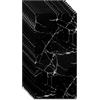 GHIBFBT 10 adesivi per piastrelle autoadesivi impermeabili, 60 cm x 30 cm, rivestimento per pavimenti in PVC, adesivi per piastrelle effetto marmo 3D, nero
