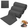 PEEXTBB Rotolo di Panni in Microfibra, 60 pezzi 30 x 30 cm Panni per La Pulizia Strappabili, Rotolo Microfibra a Strappo, per Cucina, Vetri, Finestre, Camera da letto, Nero